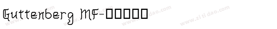 Guttenberg MF字体转换